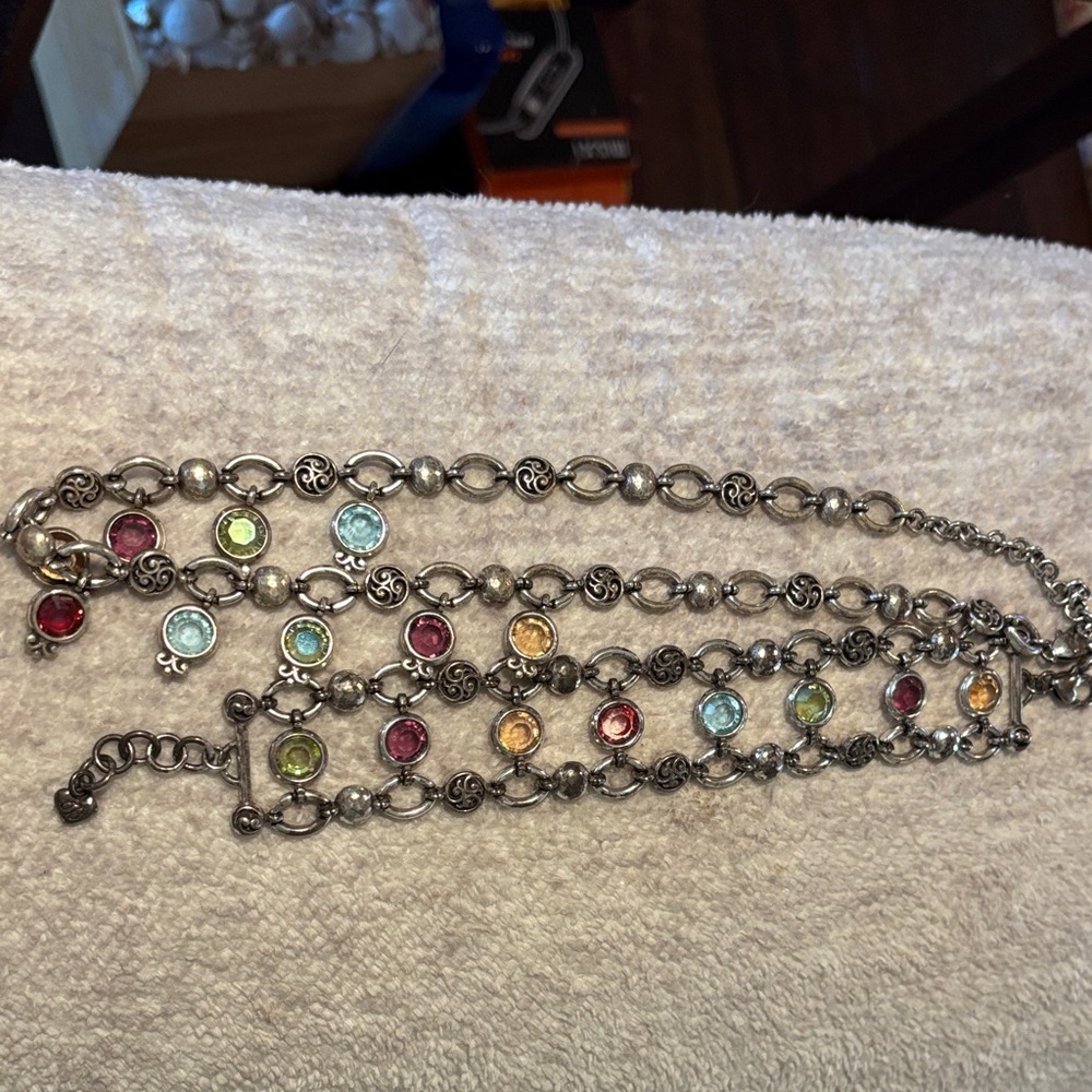 Vintage Brighton matching gemstone necklace and bracelet - Picture 8 of 8